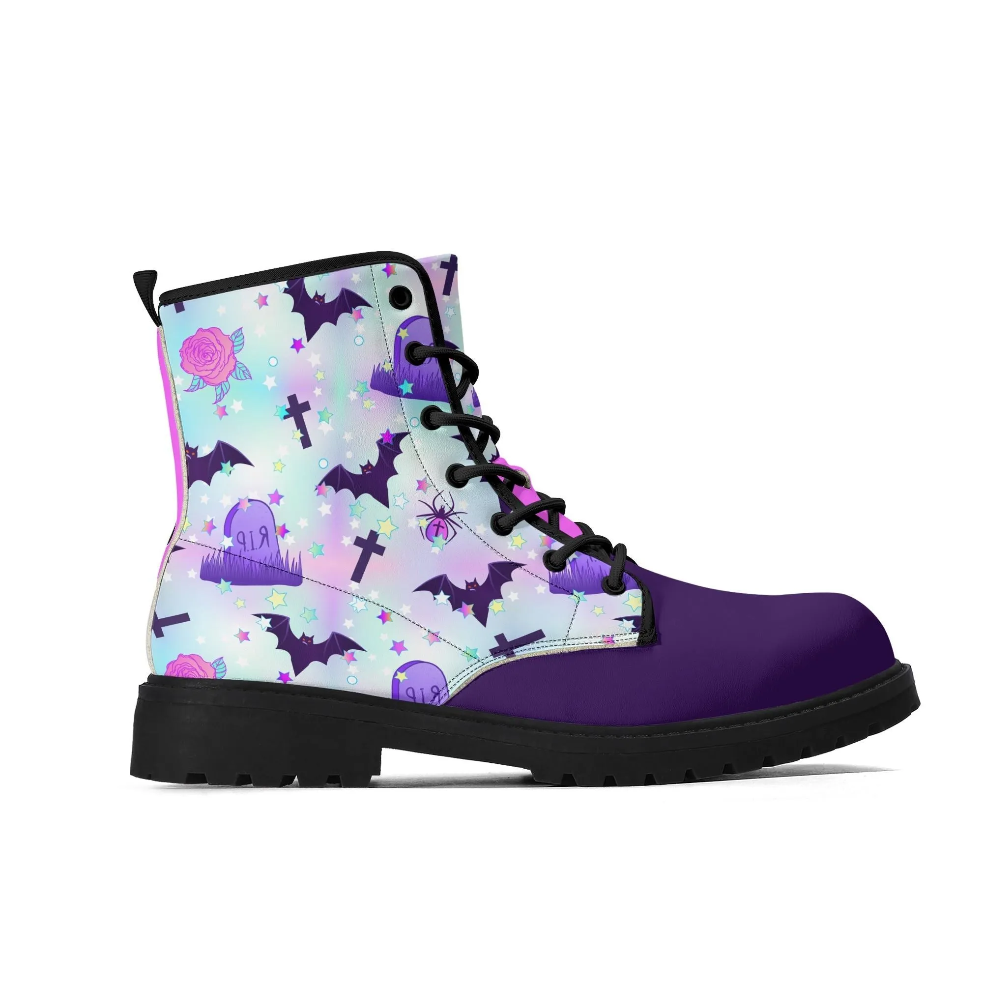 Pastel Spooky Women's Leather Boots