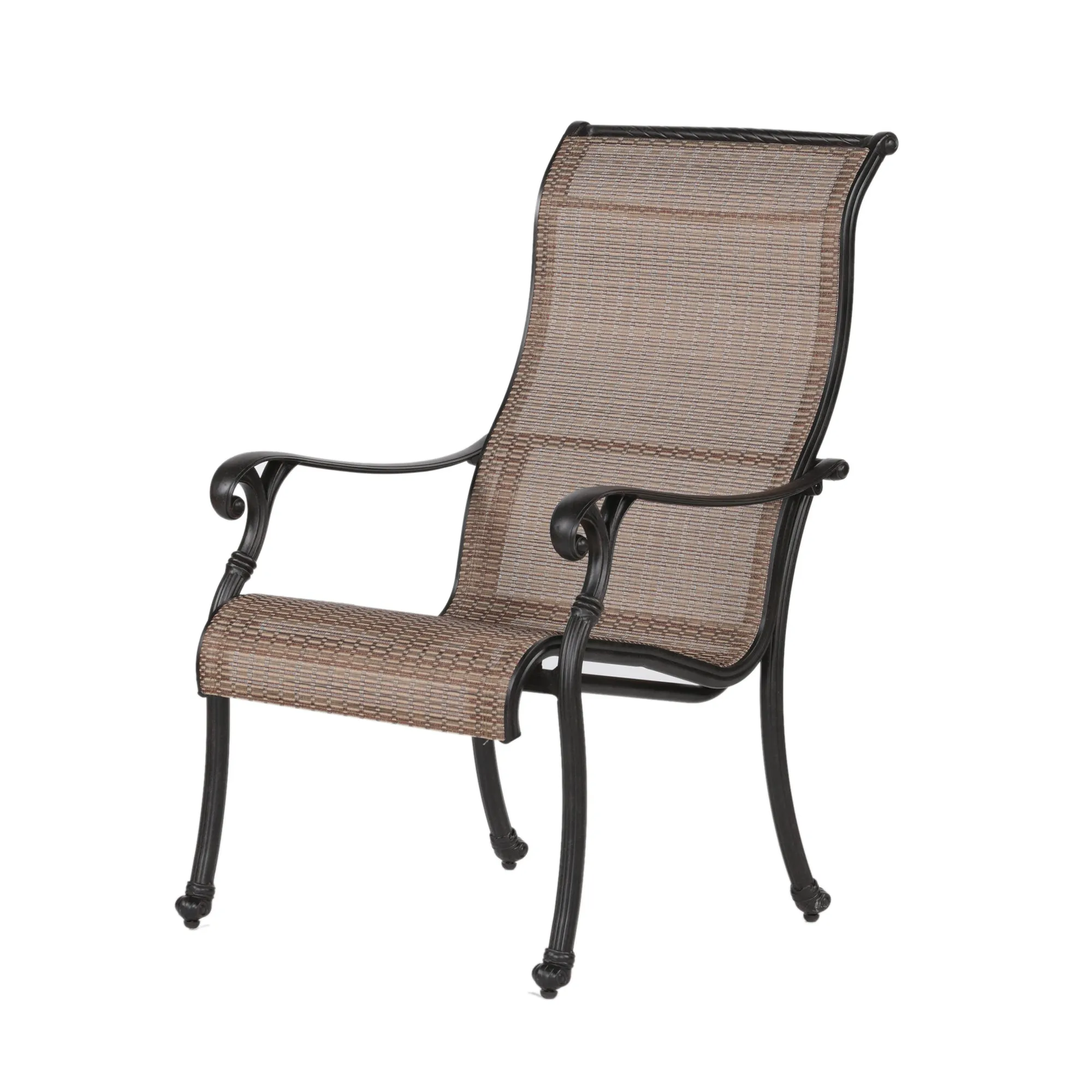 Patio Outdoor Sling Patio 2 Chairs With Aluminum Frame, All-Weather Furniture