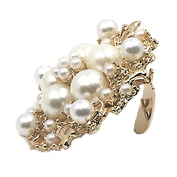 Pearl Gold Round Shoe Clip