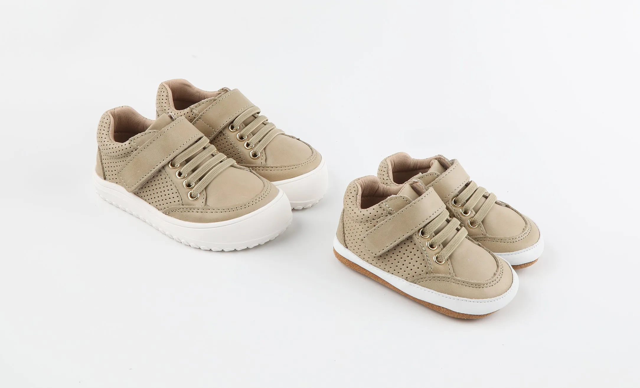 Play Perfect Beige Low Top {Premium Leather}