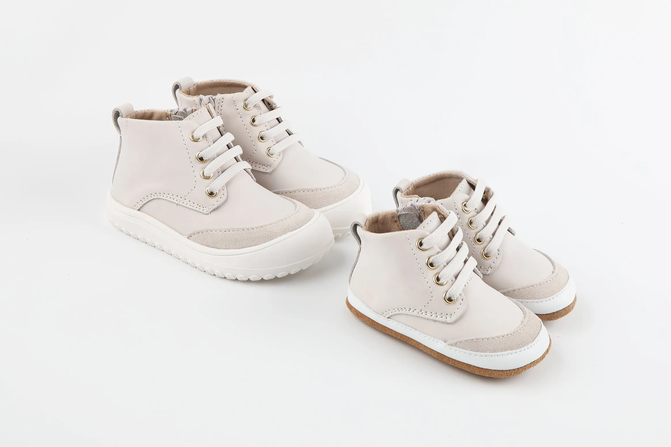 Play Perfect Bone High Top {Premium Leather}