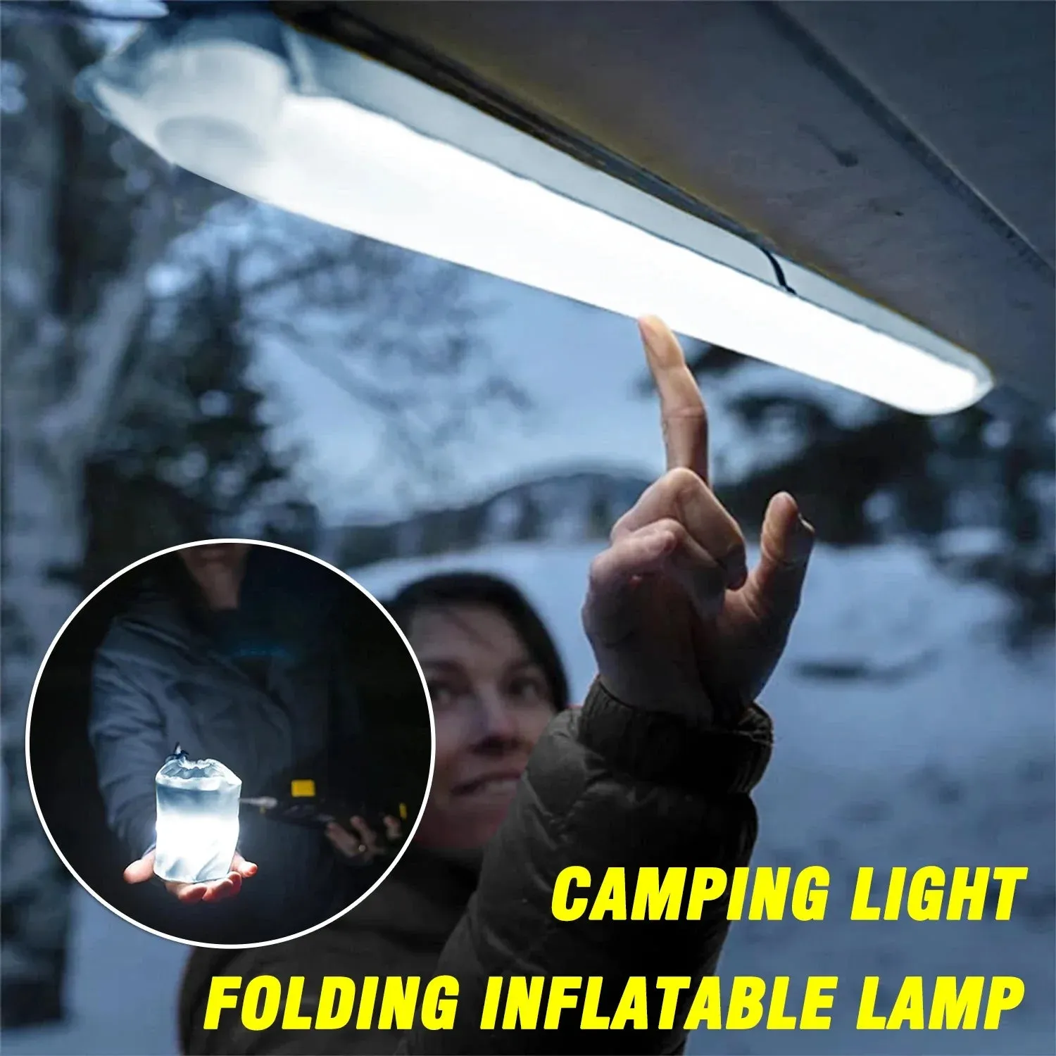 Portable Inflatable Camp Glow Folding Tent Light