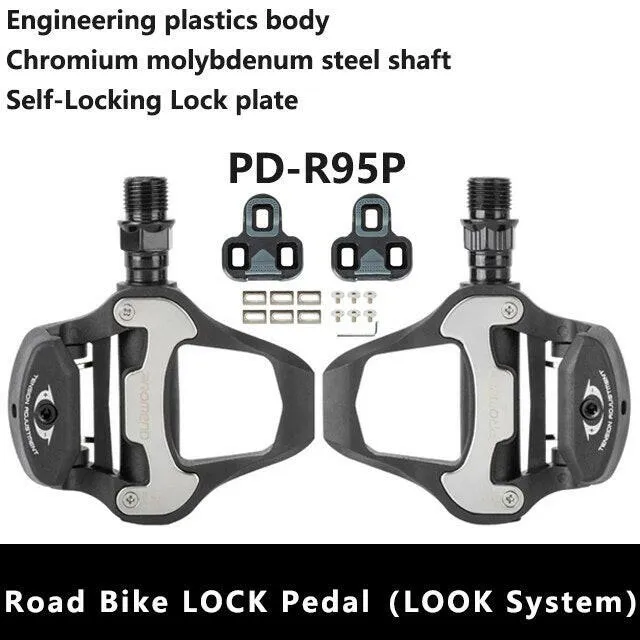 PROMEDN Self-Locking Bike Pedal is Suitable for Look Keo Bearings Cleats Bicycle Super light Aluminum Compatibility Lock Pedal