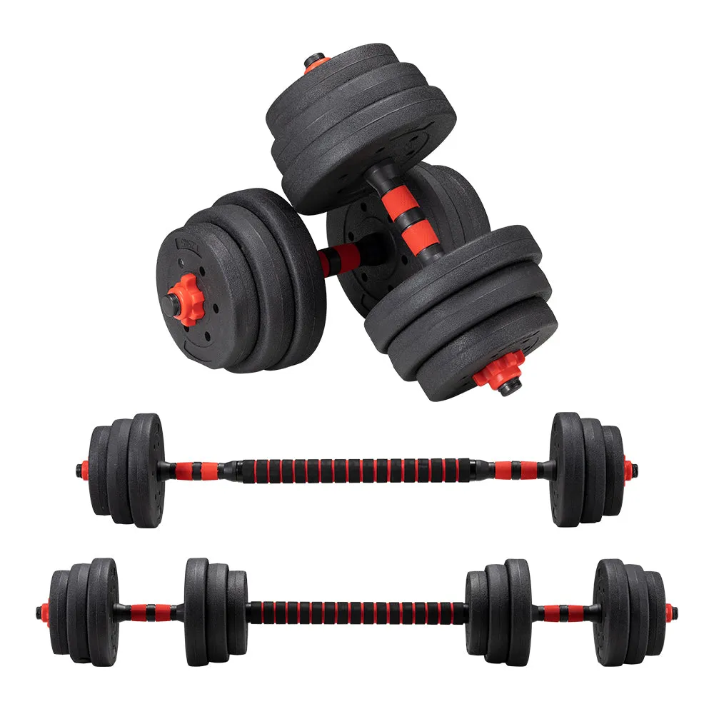 ProPulse 20KG Adjustable Dumbbell Barbell Set Home Gym Weights Exercise