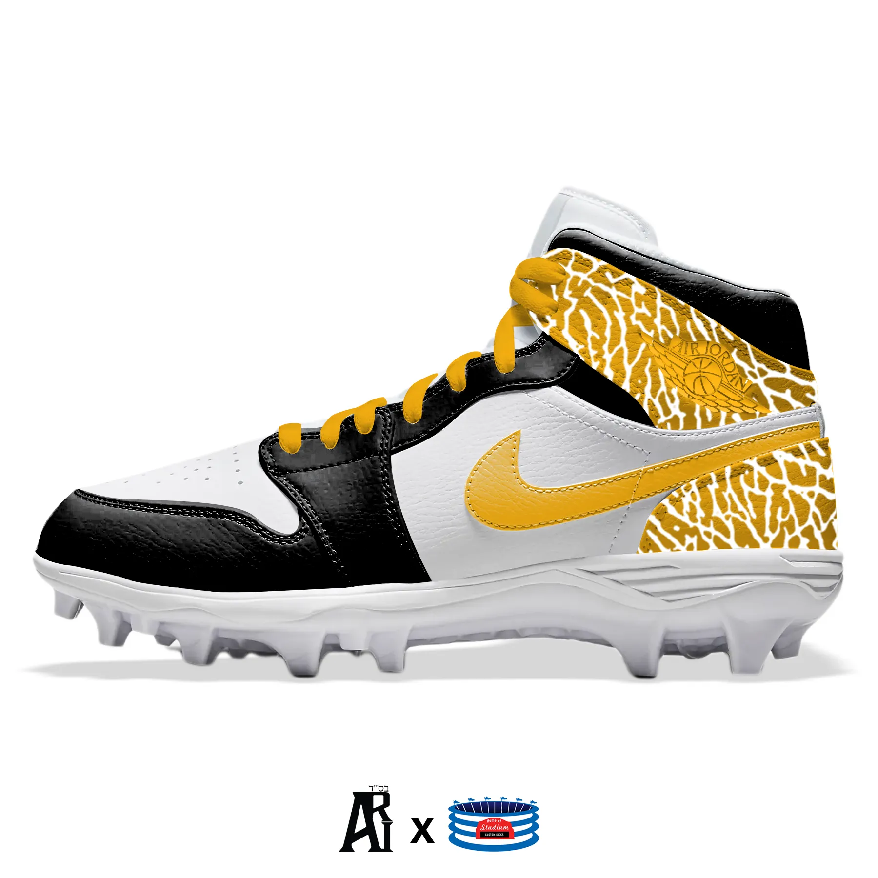 "Pittsburgh Elephant" Jordan 1 TD Cleats