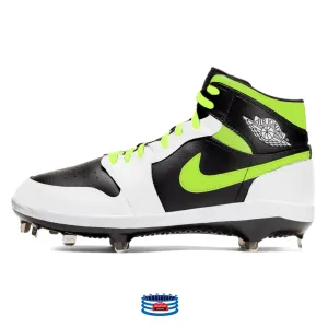 "Volt Panda" Jordan 1 Retro Cleats