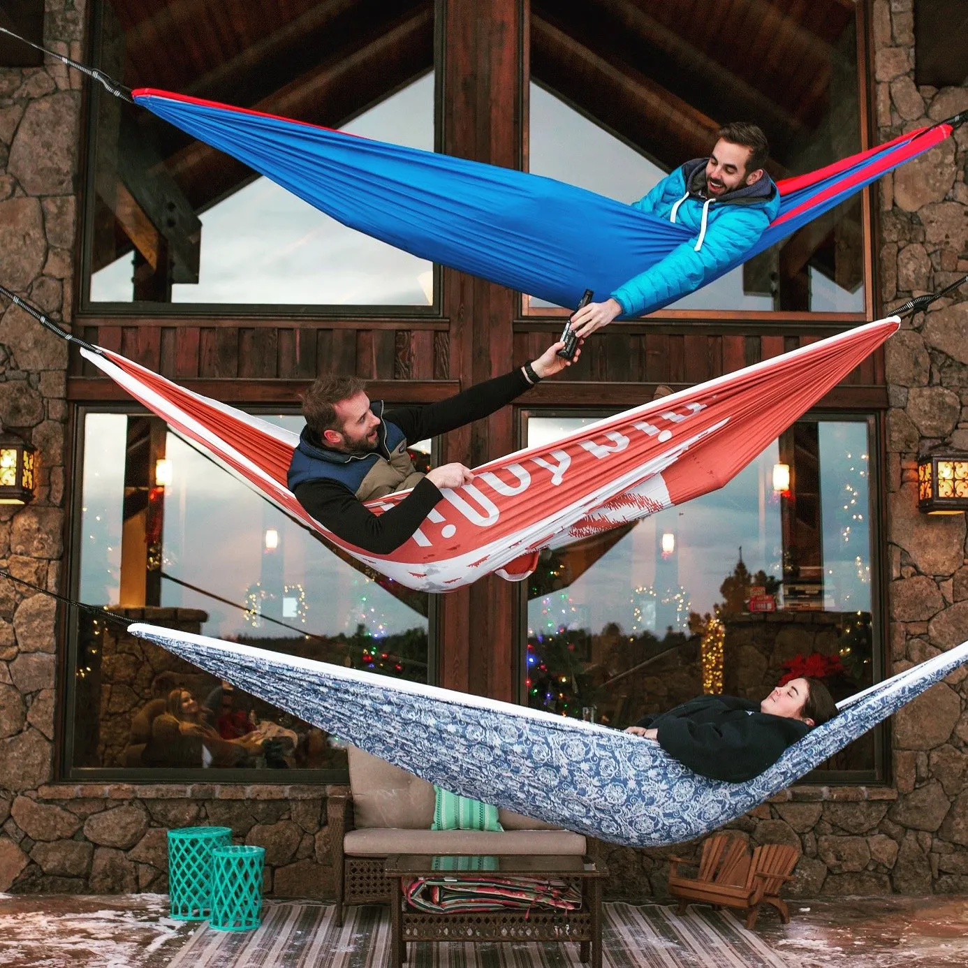 Red & Blue Hammock - Rincon Outdoor