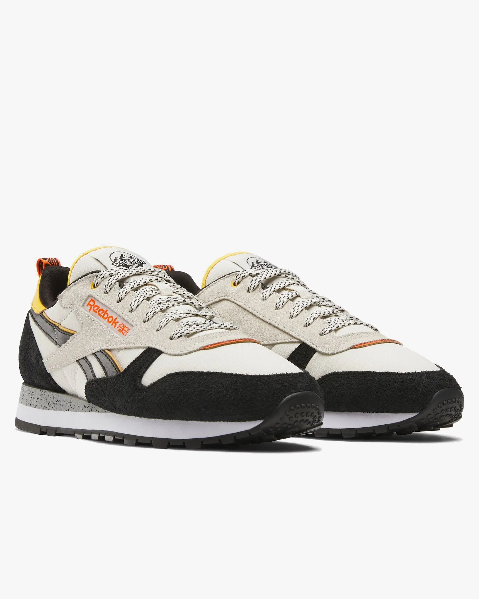 Reebok Classic Leather - Alabaster / Black / Fierce Gold