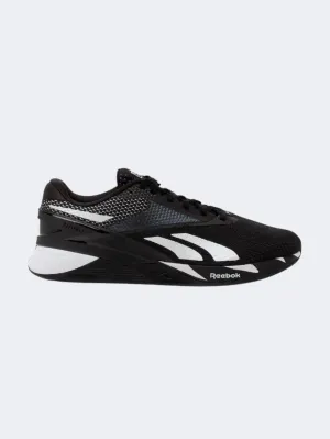 Reebok Nano X3 Men Training Shoes White/Black