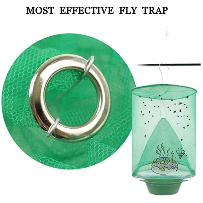 Reusable Hanging Cage Net Fly Trap