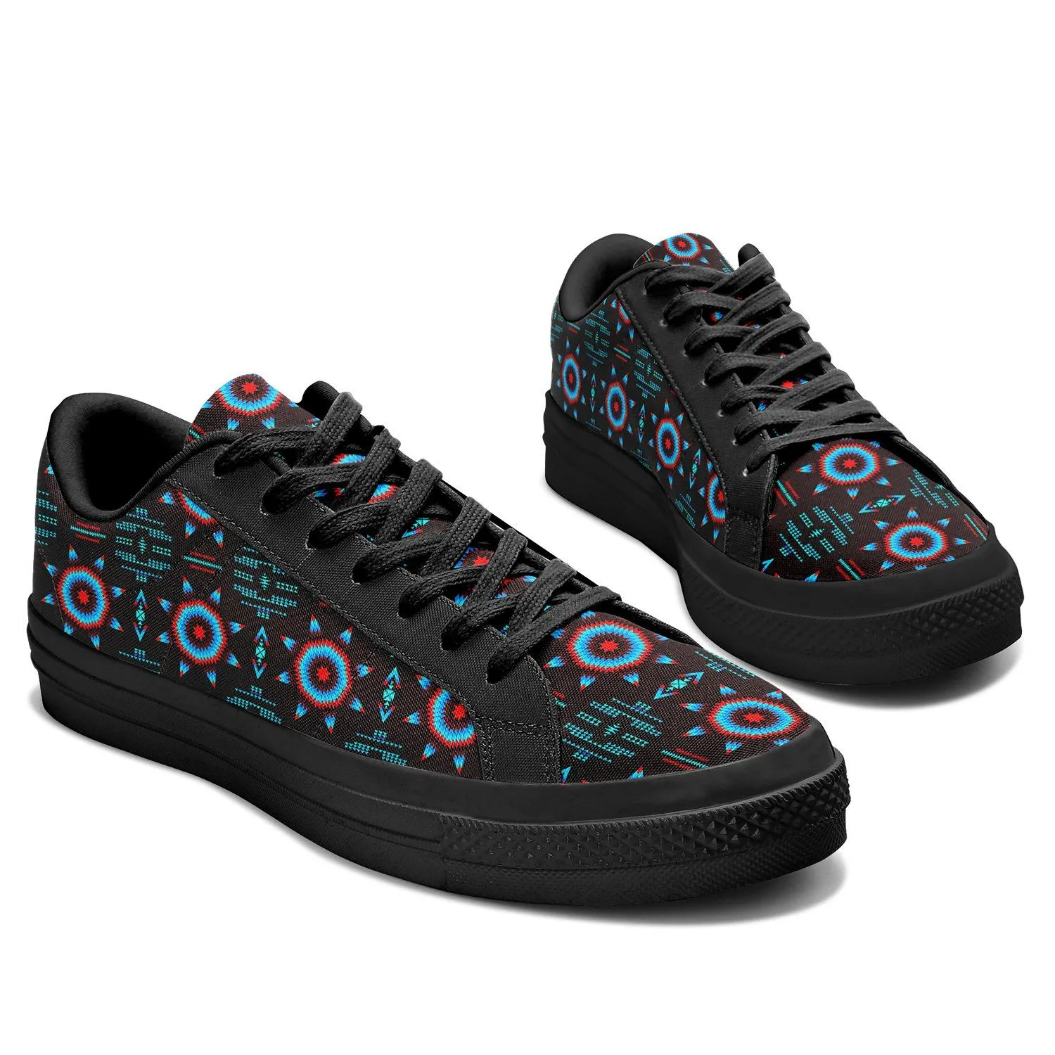 Rising Star Corn Moon Aapisi Low Top Canvas Shoes Black Sole