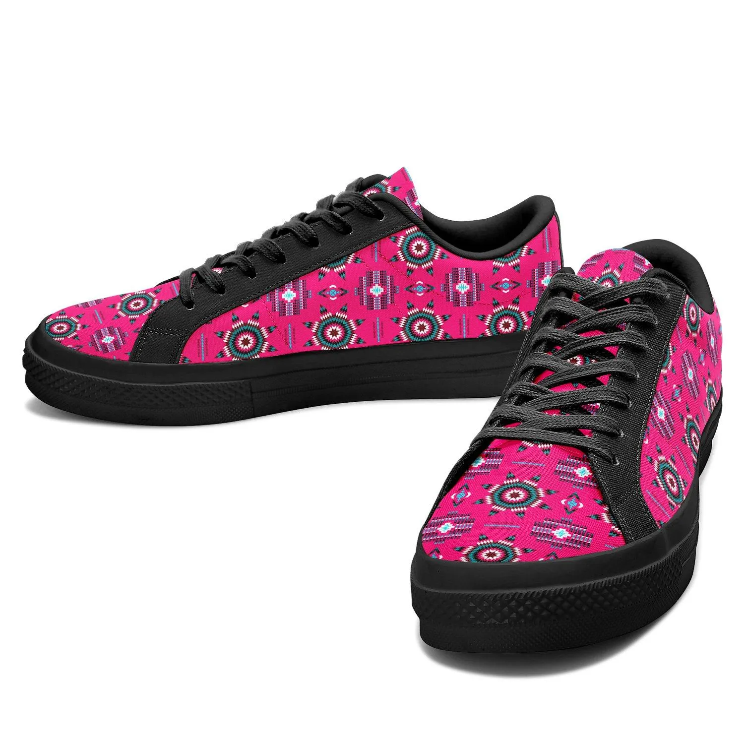 Rising Star Strawberry Moon Aapisi Low Top Canvas Shoes Black Sole