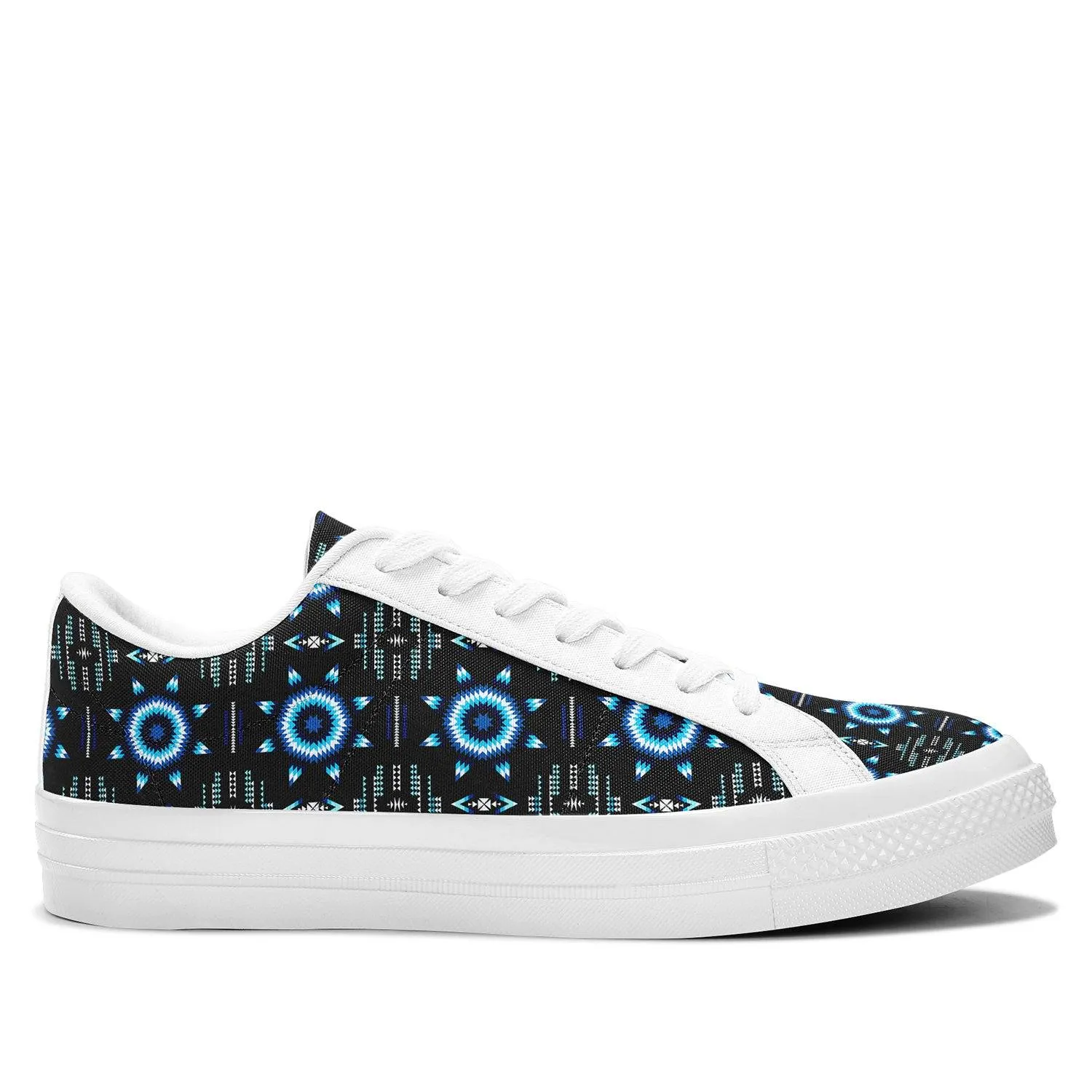 Rising Star Wolf Moon Aapisi Low Top Canvas Shoes White Sole