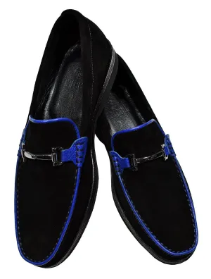 S008B  Doplin Black Suede Shoe