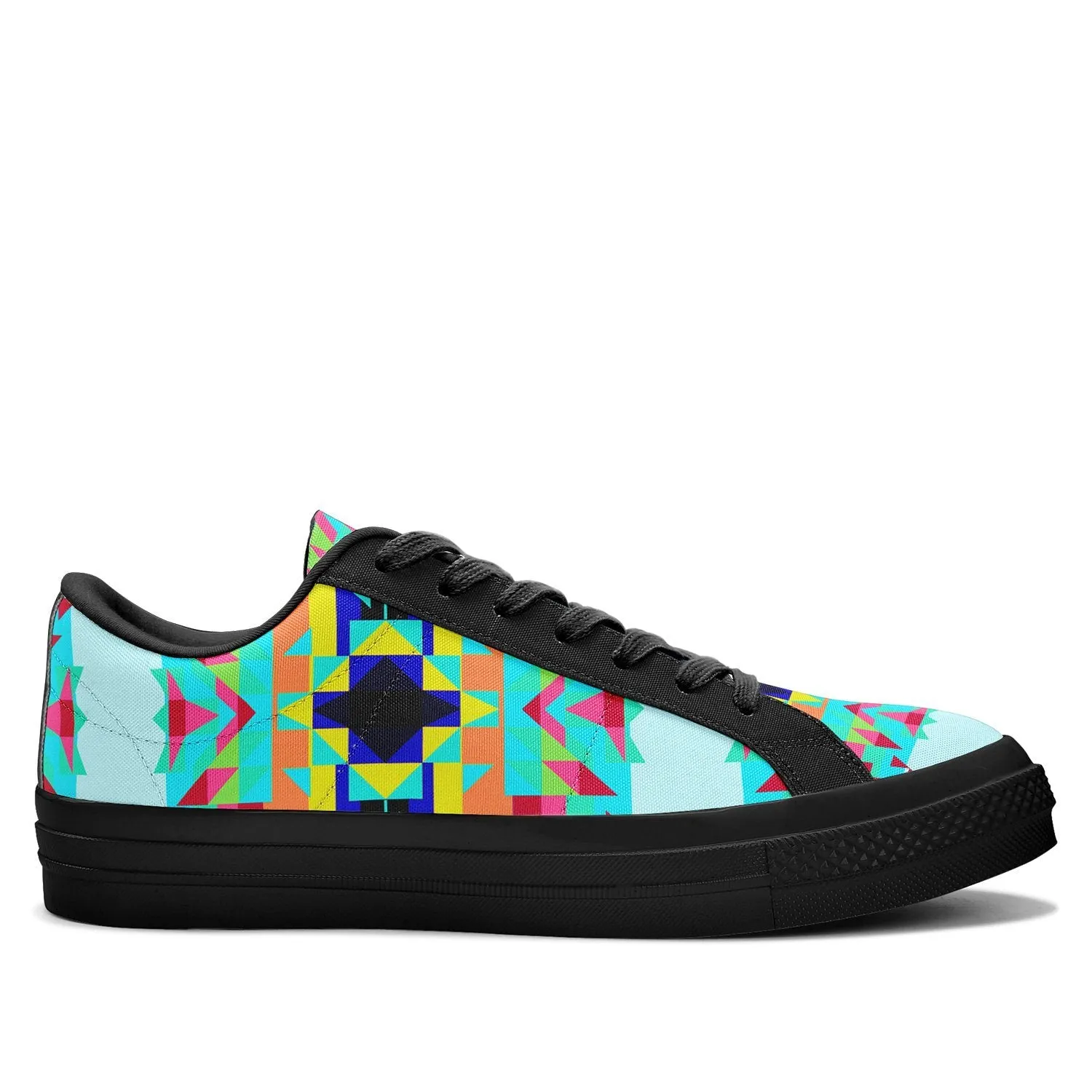 Sacred Spring Aapisi Low Top Canvas Shoes Black Sole