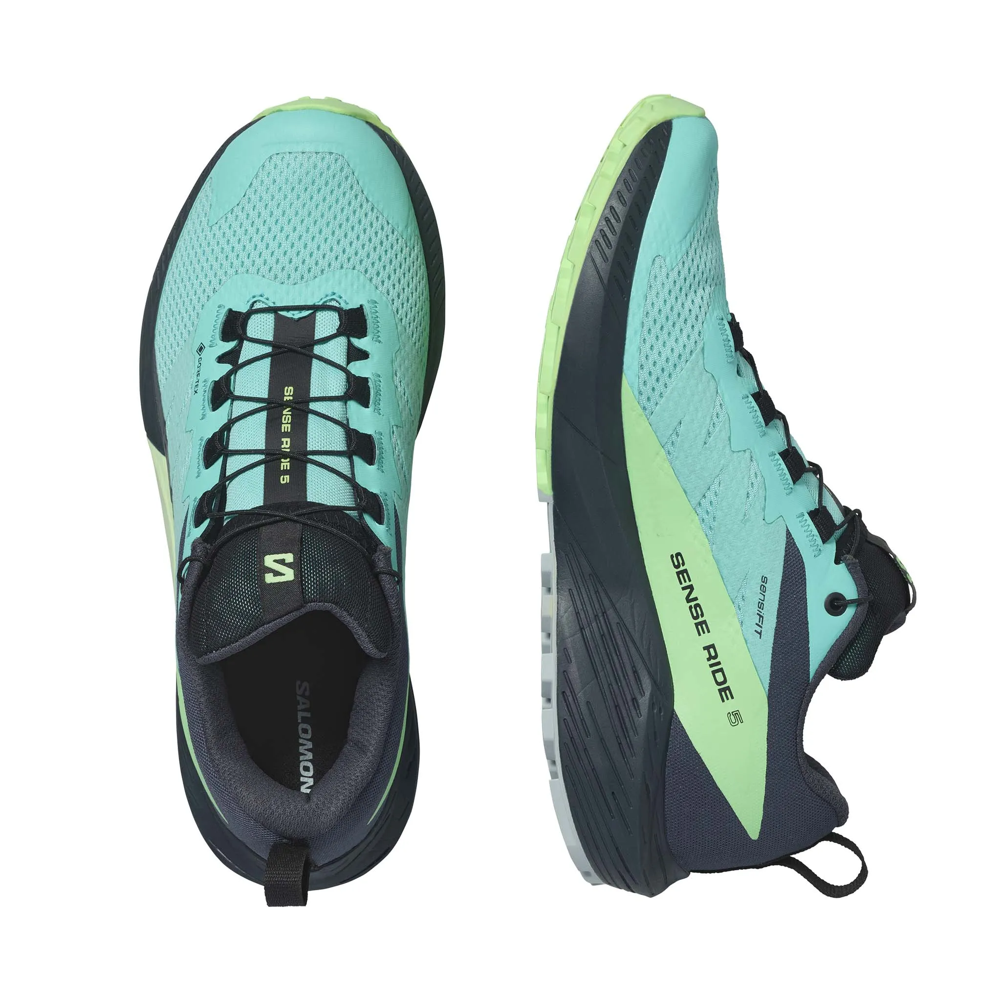 Salomon | Women's Sense Ride 5 GTX Running Shoes - Blue Radiance