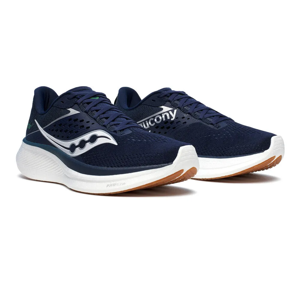 Saucony Men's Ride 17 Running Shoes Navy / Gum