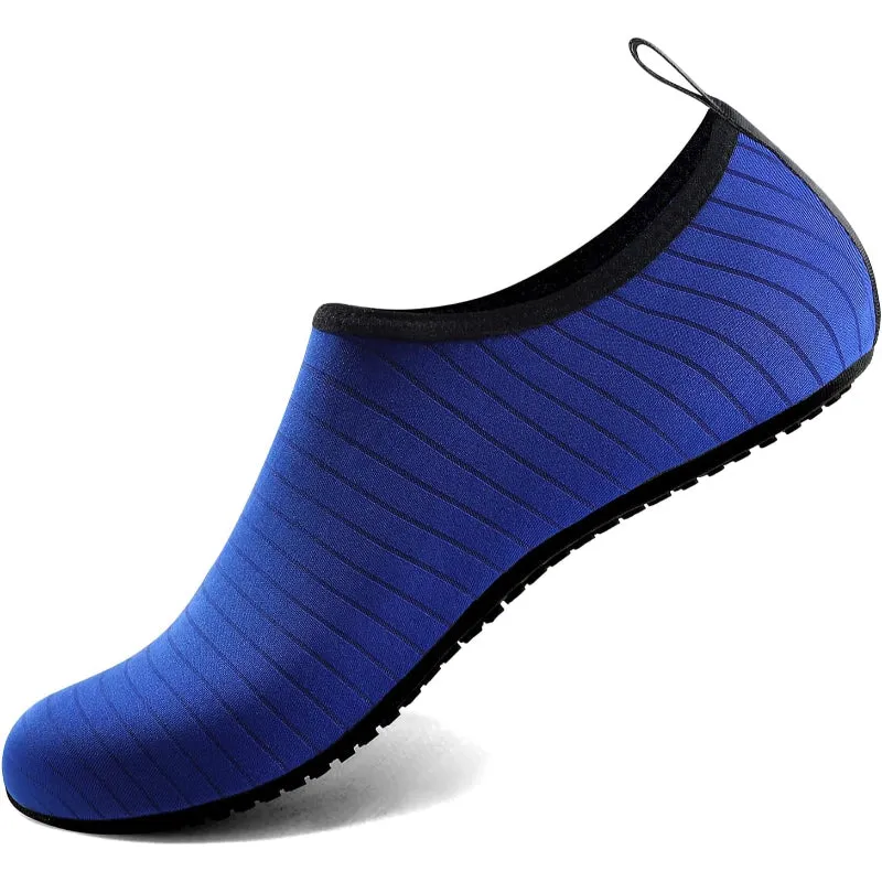 Sleek Striped Aqua Shoes For Men