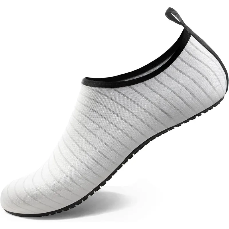 Sleek Striped Aqua Shoes For Men