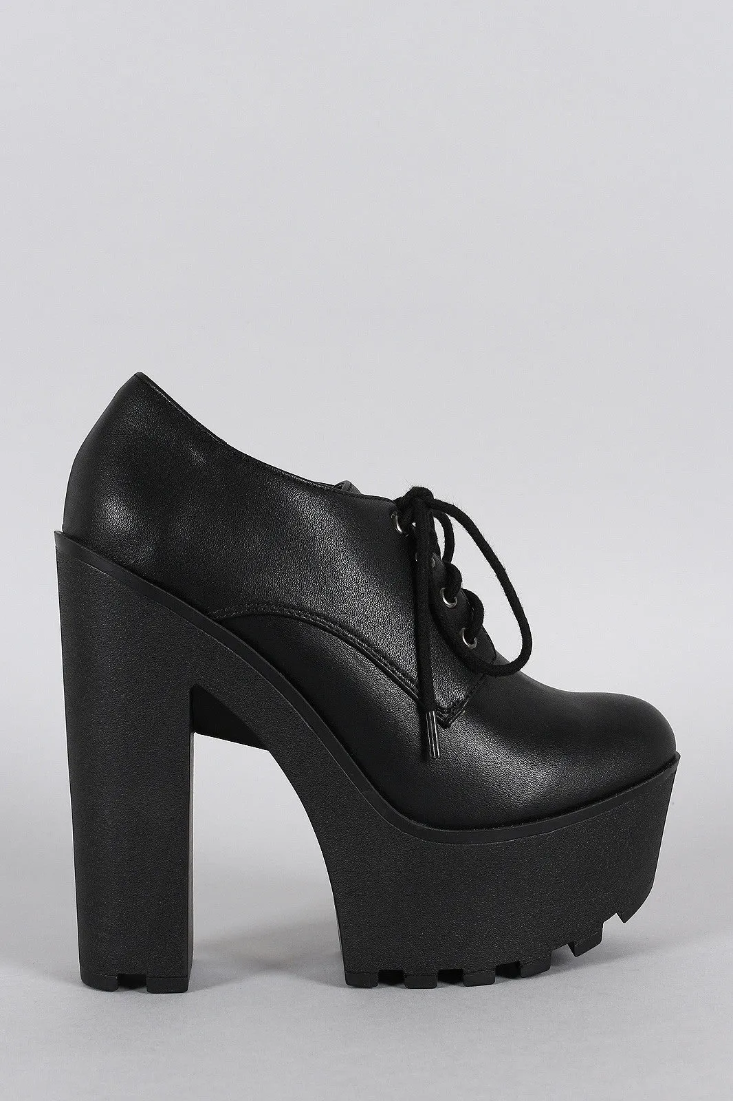 Soda Chunky Lug Sole Platform Bootie