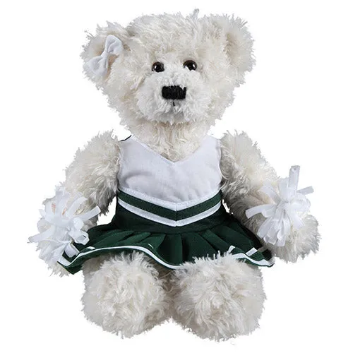 Soft Plush Stuffed Brandon Cream Teddy Bear with Cheerleader Outfit