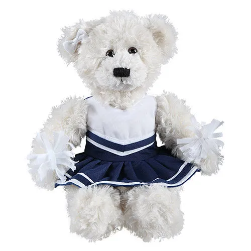 Soft Plush Stuffed Brandon Cream Teddy Bear with Cheerleader Outfit