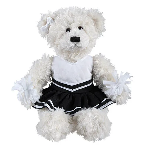 Soft Plush Stuffed Brandon Cream Teddy Bear with Cheerleader Outfit