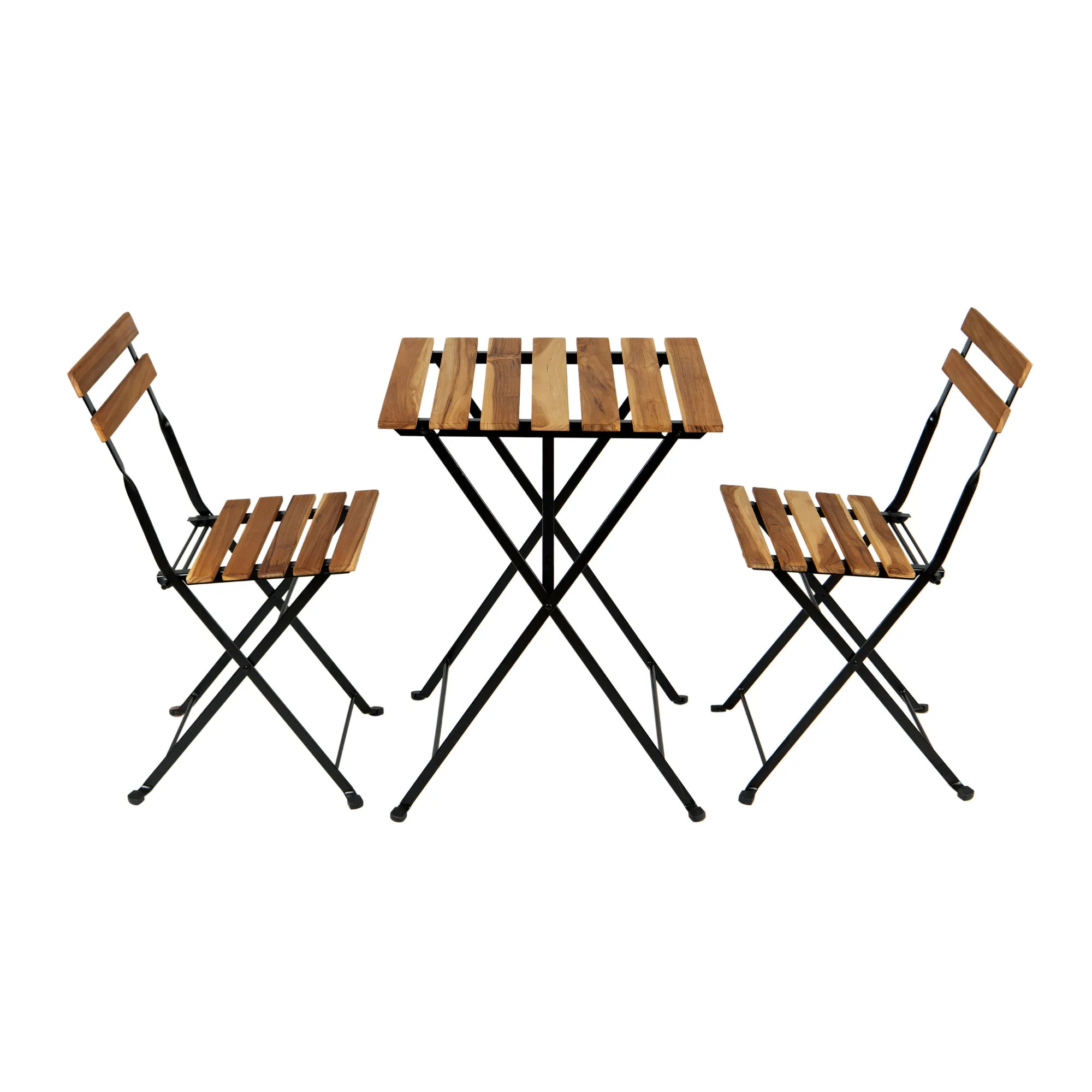 Solid Teak Wood Patio Bistro 3 Piece Set