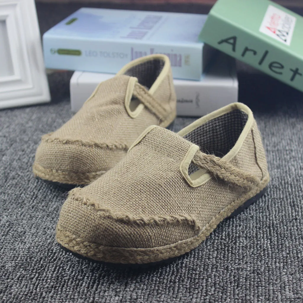 Spring Handmade Cloth Square Head Casual Cloth Shoes 35-44