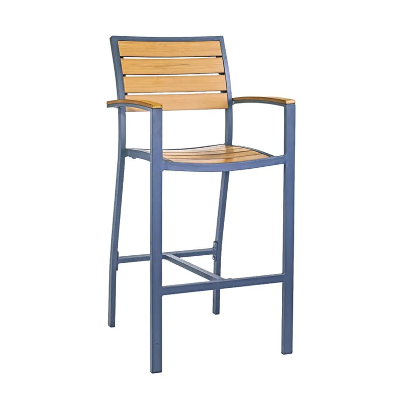 Spruce Outdoor Alu Barstool with Arms