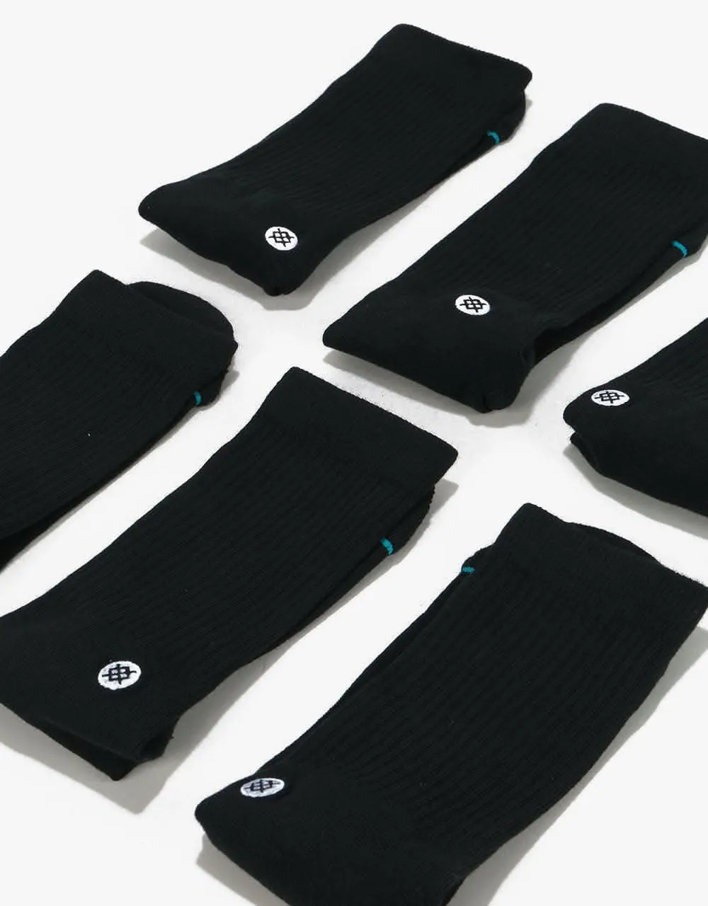 Stance Icon 3 Pack Classic Crew Socks - Black