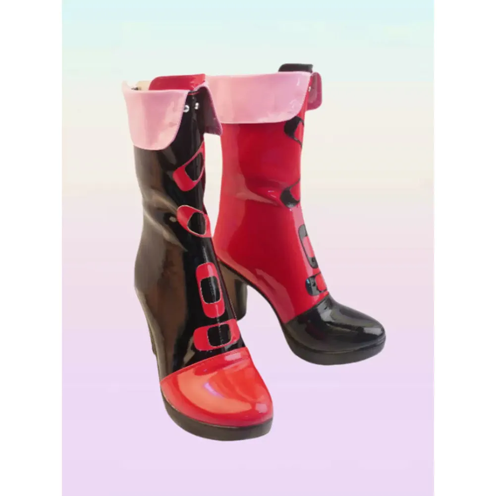 Suicide Squad Isekai 2024 Harley Quinn Cosplay Shoes Boots Halloween Costumes Accessory Custom Made