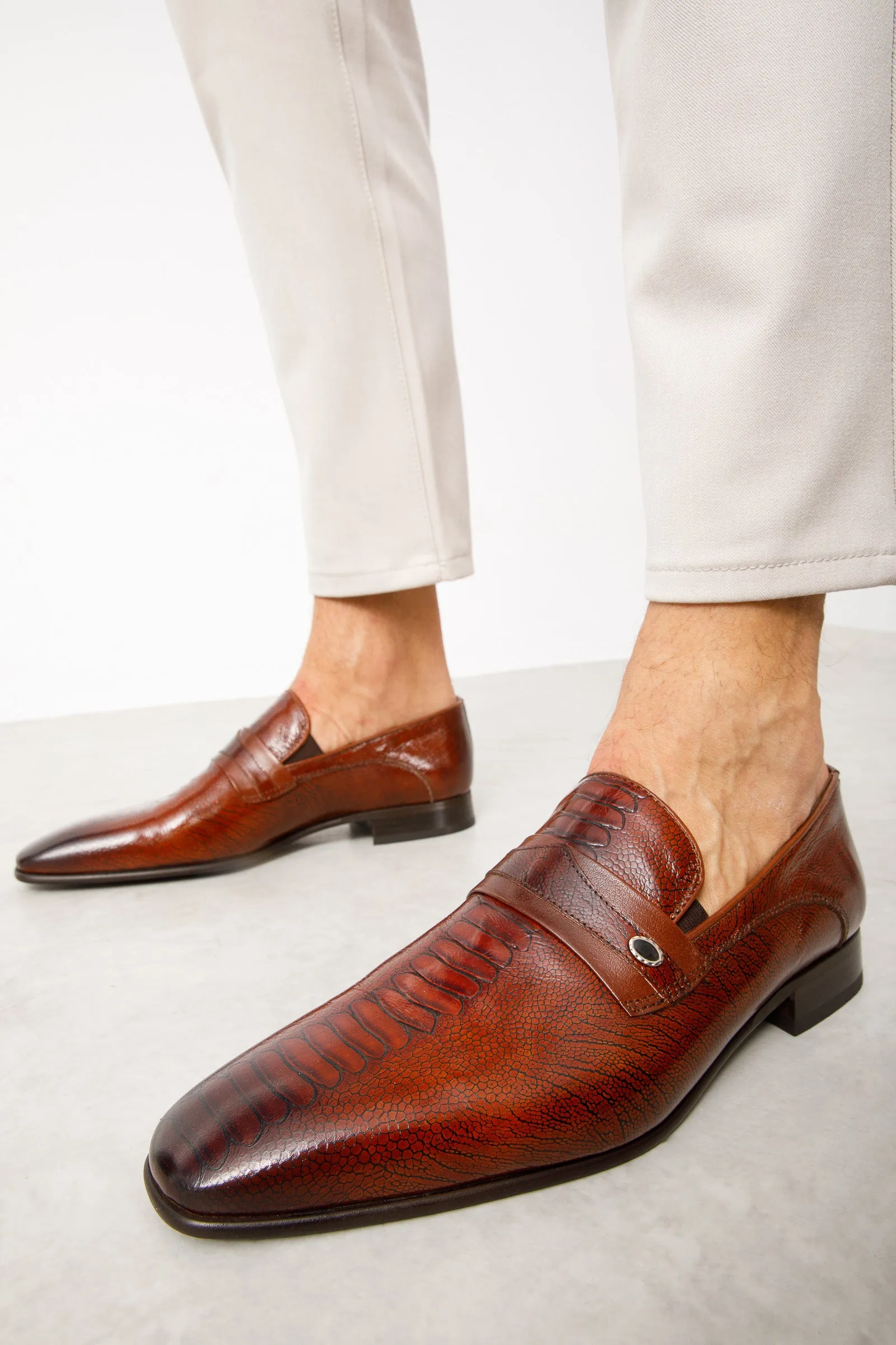 The Bangkok Tan Penny Loafer Men Shoe