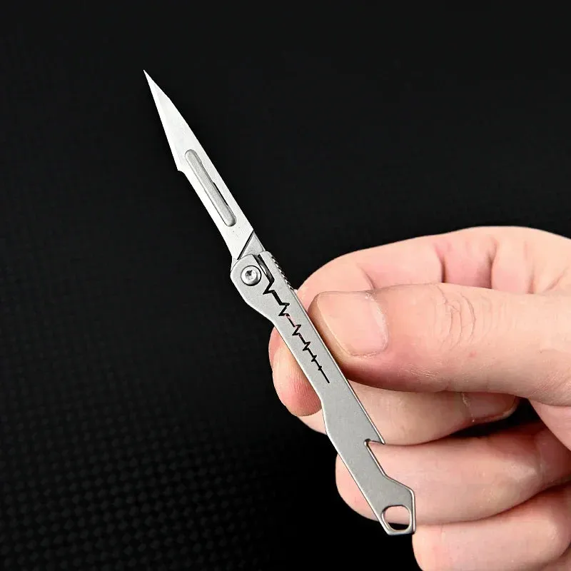 Titanium All-Purpose Foldable Sharp Cutter Knife