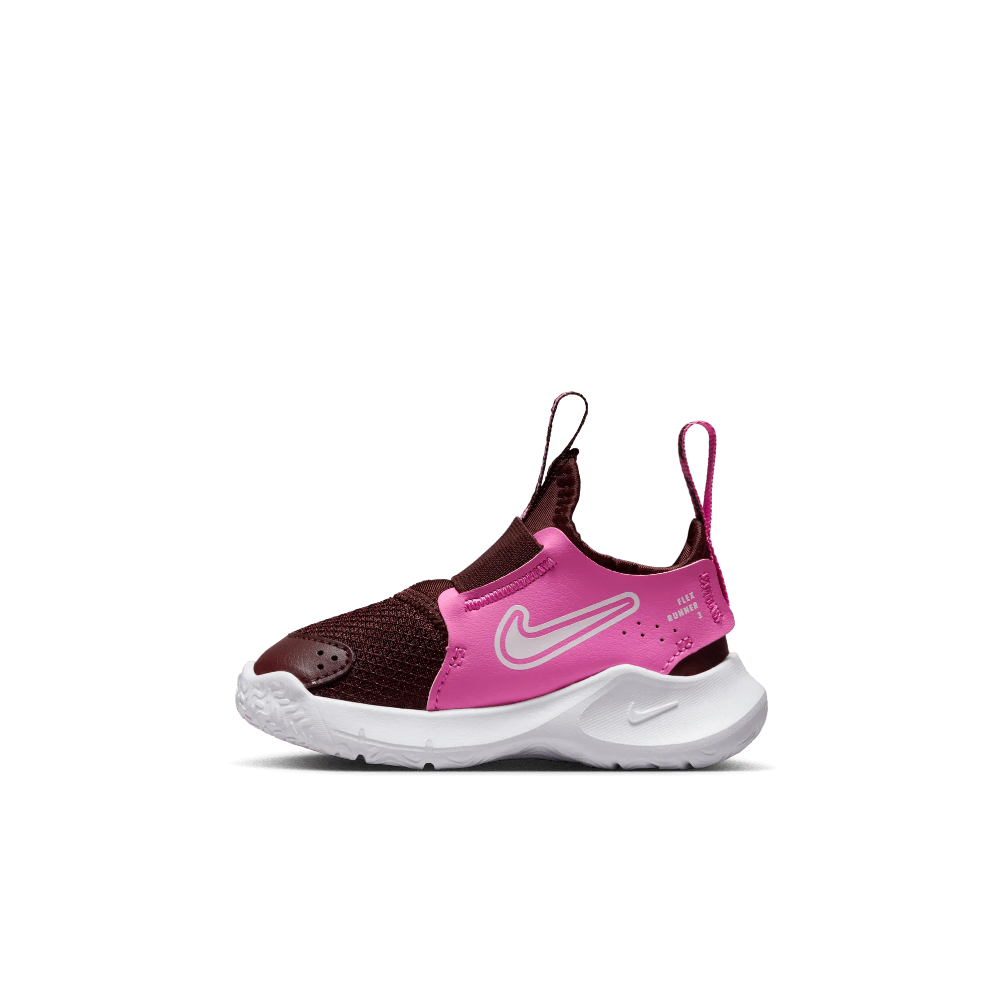 Toddler's Nike Flex Runner 3 Shoes (603 - Burgundy Crush/White-Playful Pink)