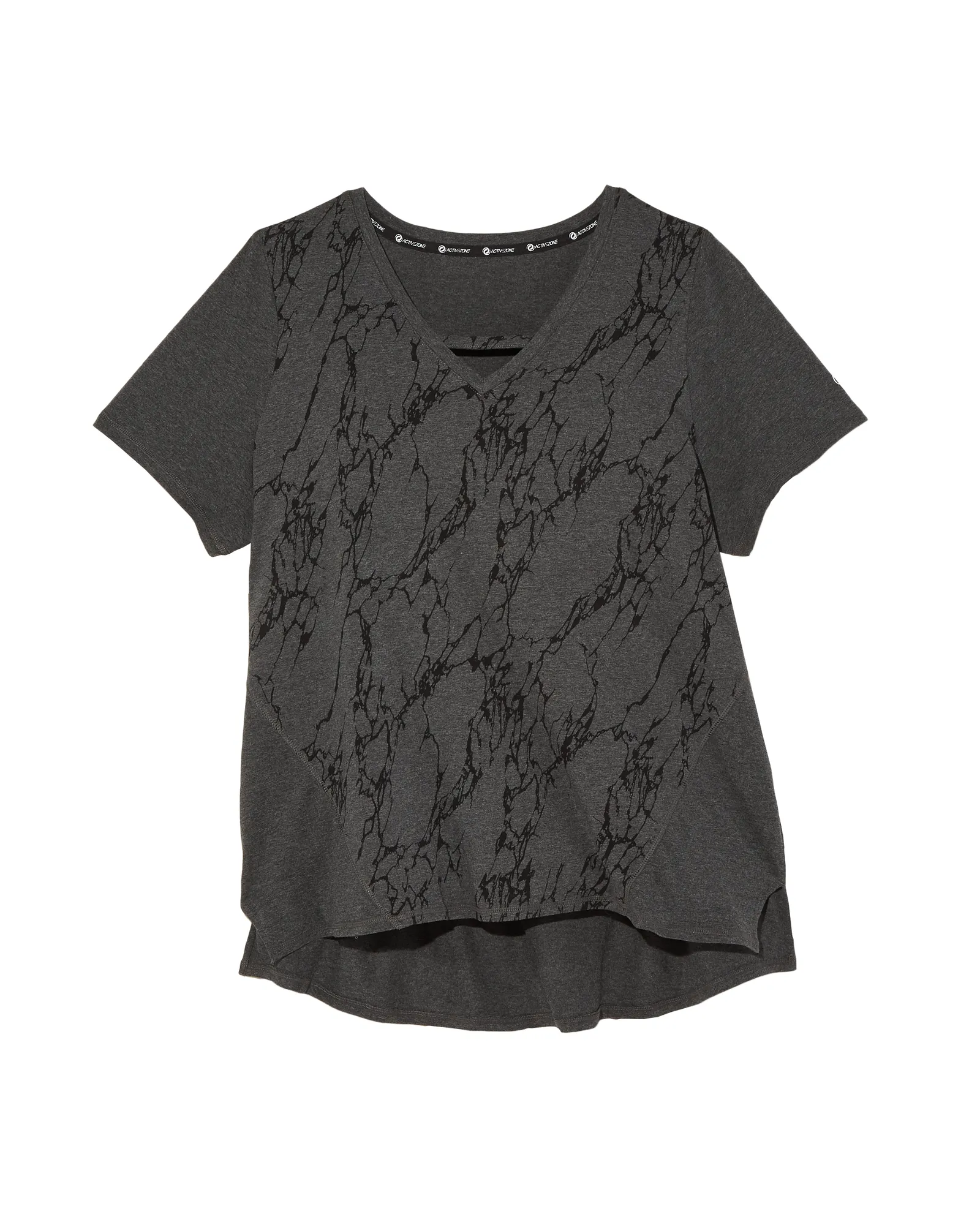 Verbena Tee | Charcoal Grey / Black