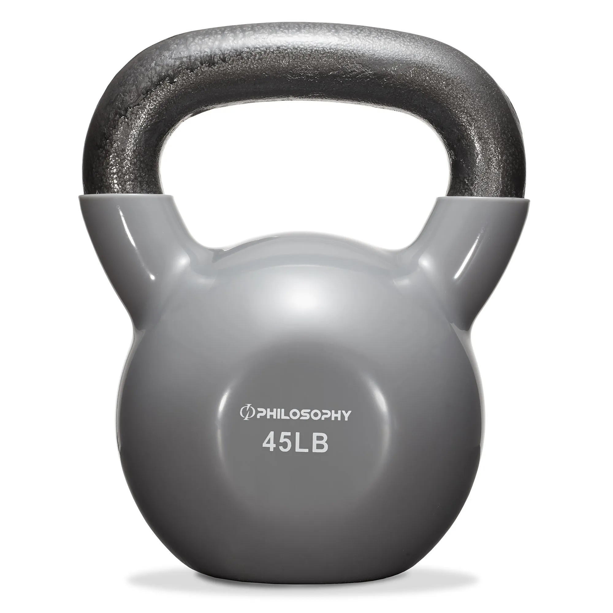 Vinyl Coated Cast Iron Kettlebell, 5 lbs to 50 Pound Weights