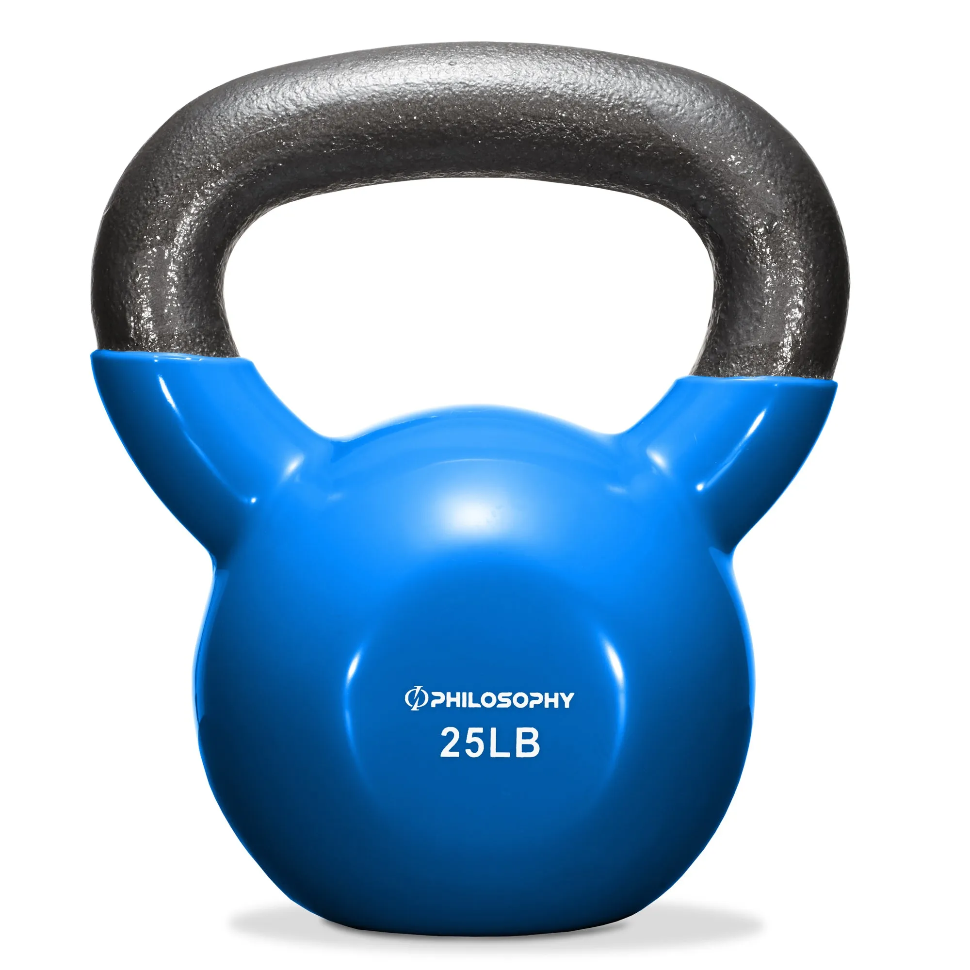 Vinyl Coated Cast Iron Kettlebell, 5 lbs to 50 Pound Weights