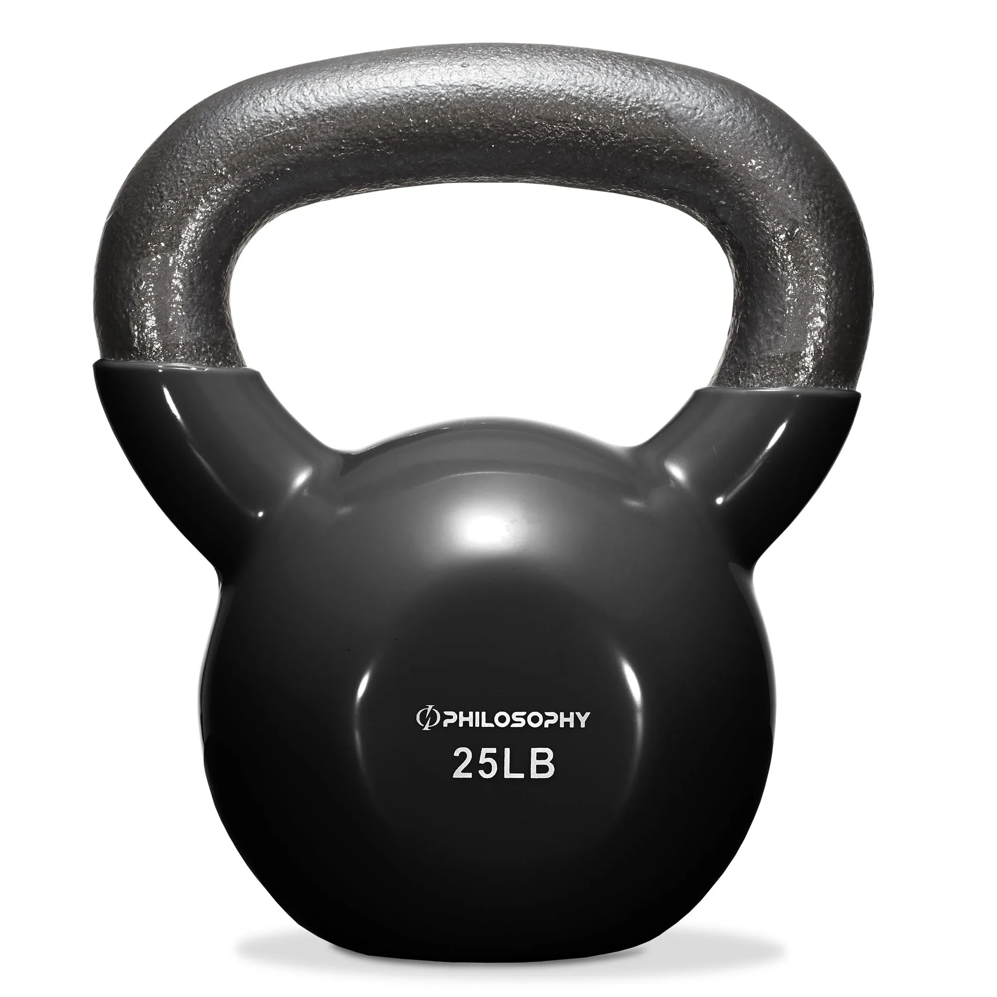 Vinyl Coated Cast Iron Kettlebell, 5 lbs to 50 Pound Weights