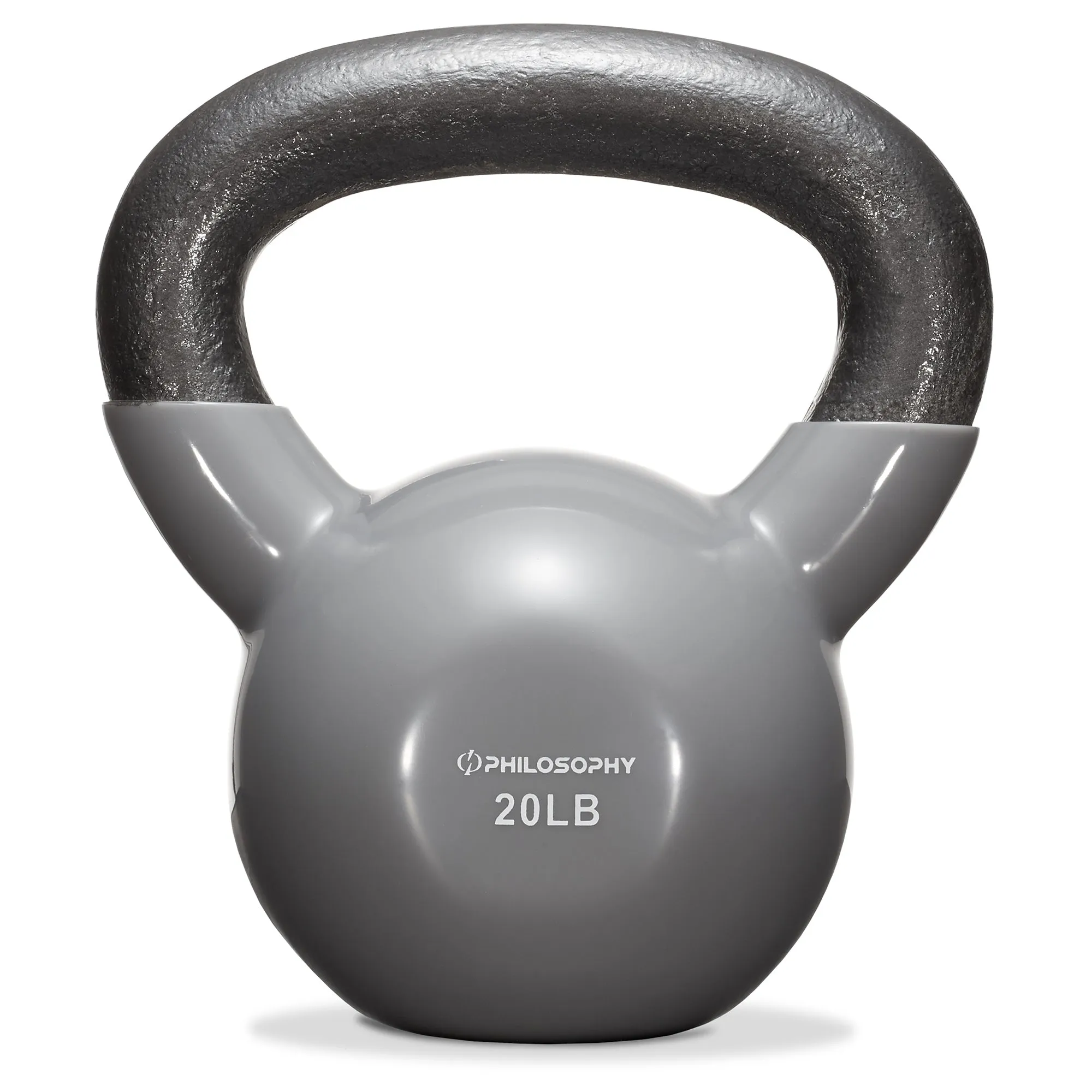 Vinyl Coated Cast Iron Kettlebell, 5 lbs to 50 Pound Weights