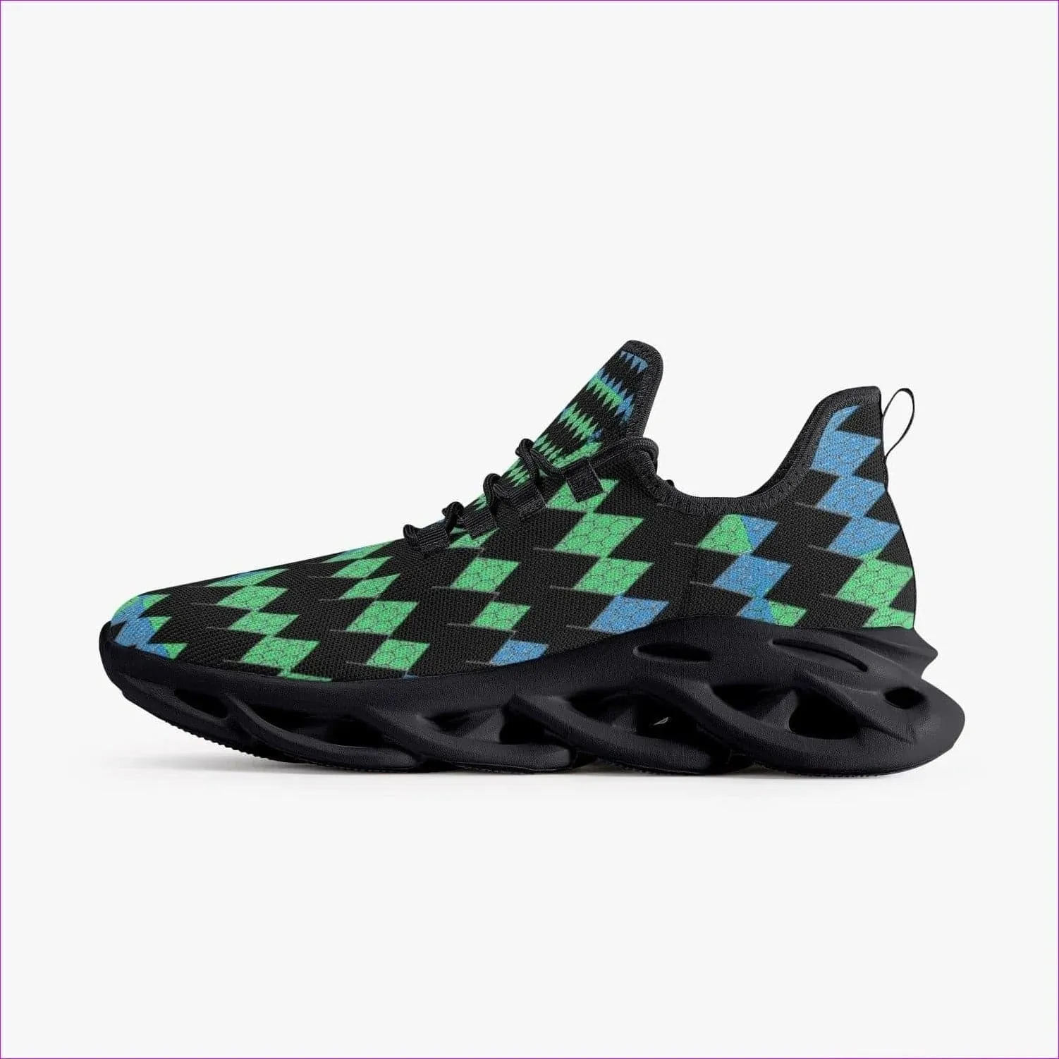 Vitral Bounce Mesh Knit Sneakers - Black