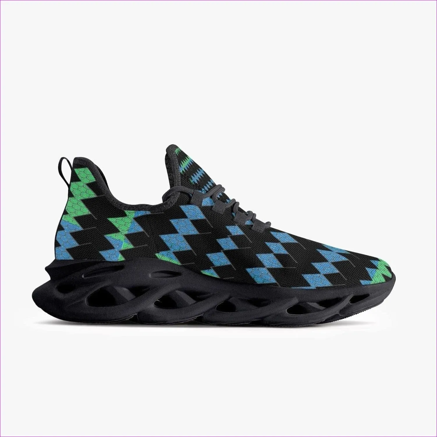 Vitral Bounce Mesh Knit Sneakers - Black