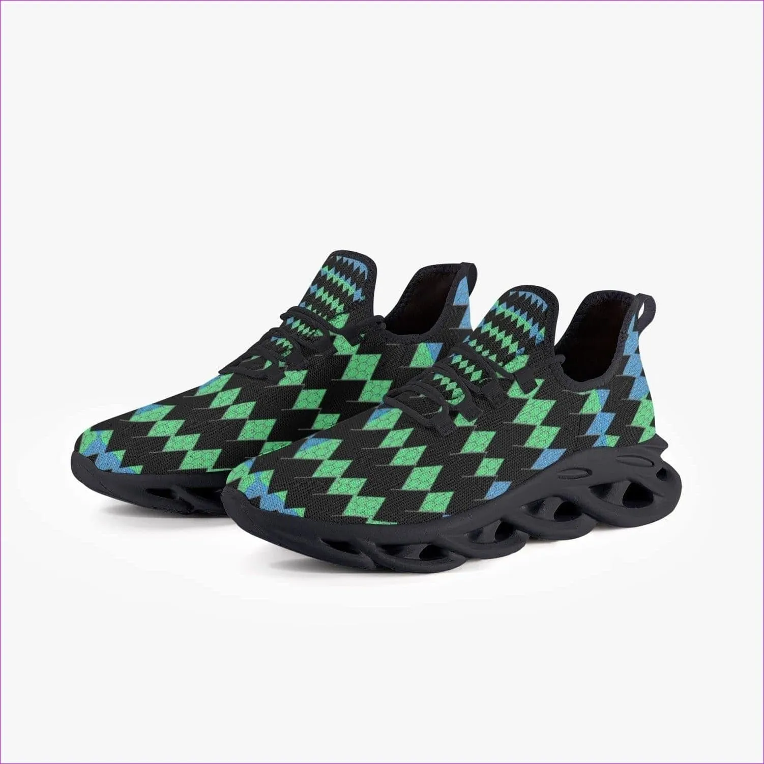 Vitral Bounce Mesh Knit Sneakers - Black