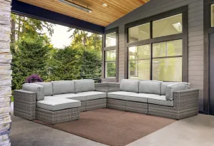 Weather-Resistant Sectional - Stain and Fade Resistant, Removable Cushions - Outdoor Comfort, Indoor Looks