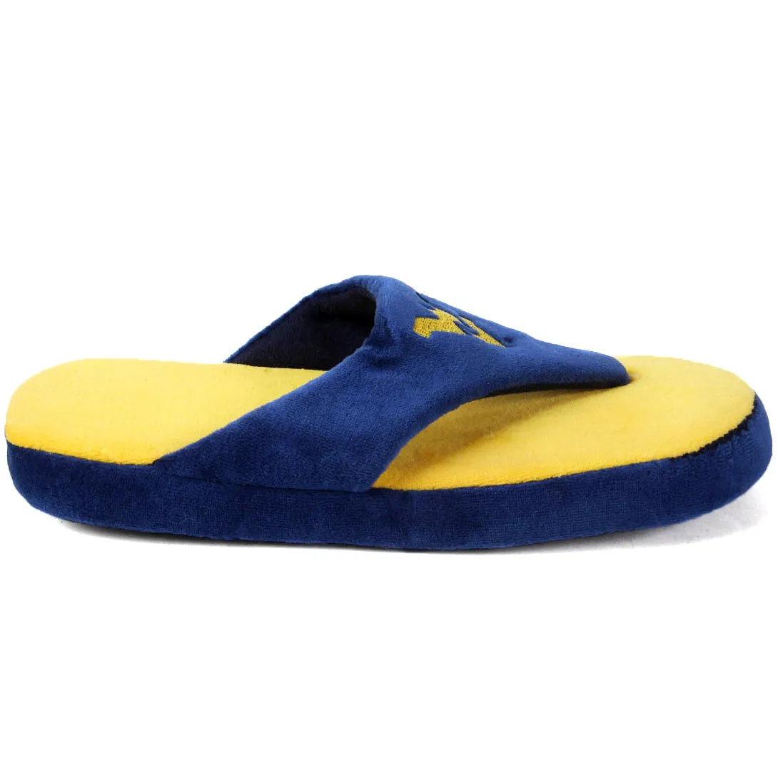 West Virginia Mountaineers Comfy Feet Flip Flop Slippers