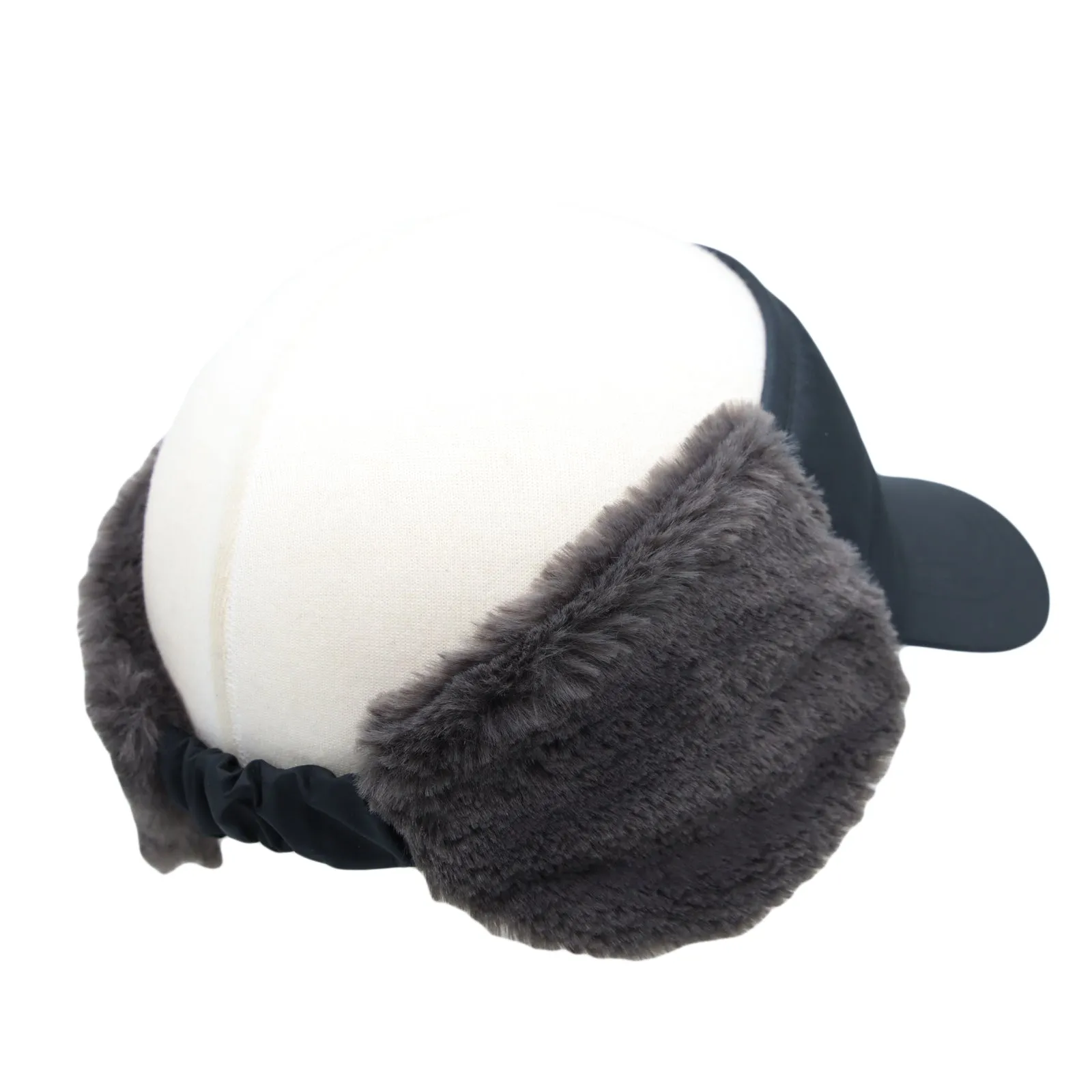 Winter Polyester Visor Warm Earflap Hat Outdoor Cap SLV1301