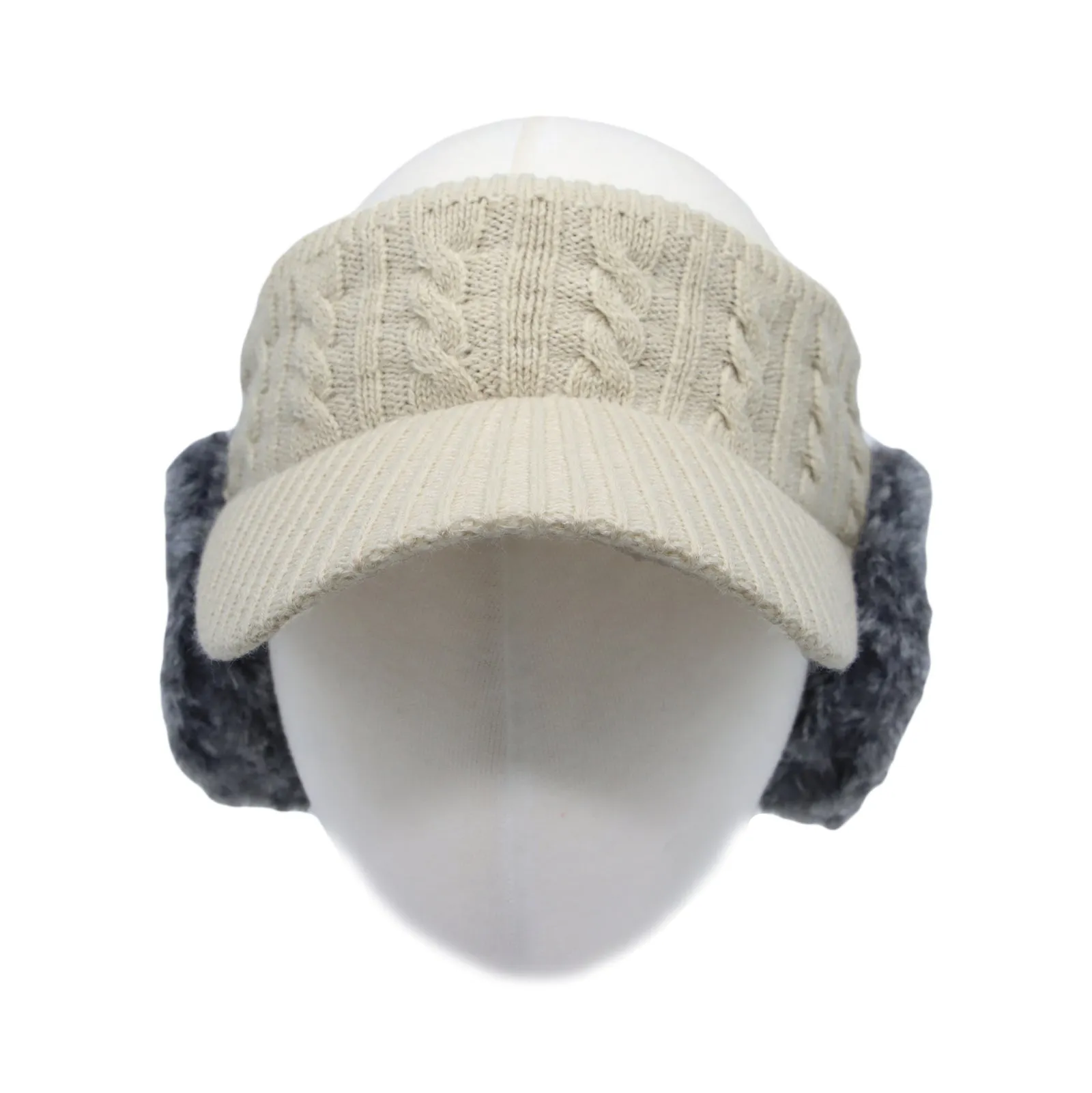 Winter Warm Acrylic Visor Earflap Hat Windproof Cap JDV1300