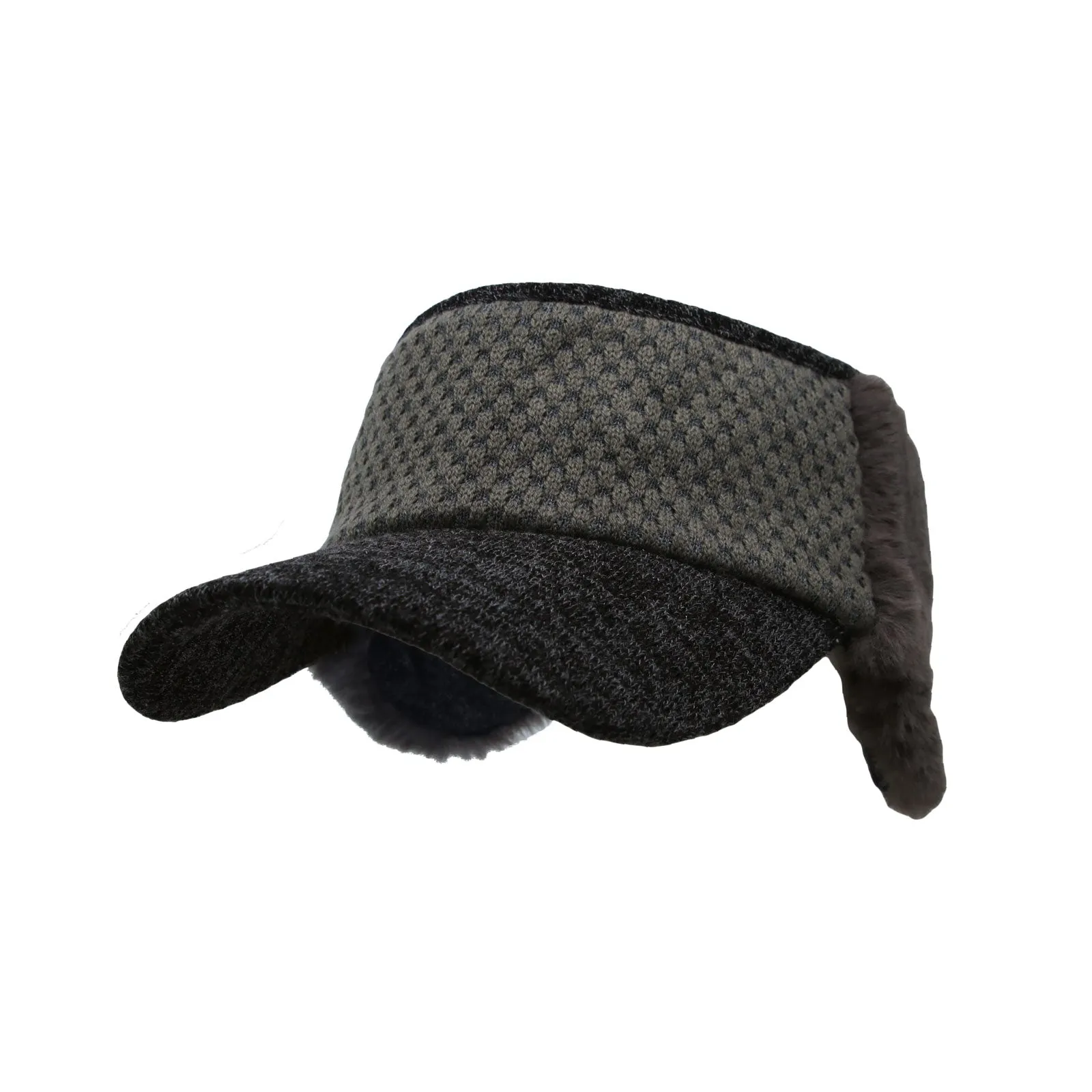 Winter Wool Warm Visor Earflap Hat Windproof Knit Cap SLV1370