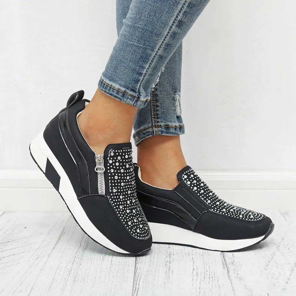 Women Sneakers Female Knitted Vulcanized Shoes Women Ankle Flats