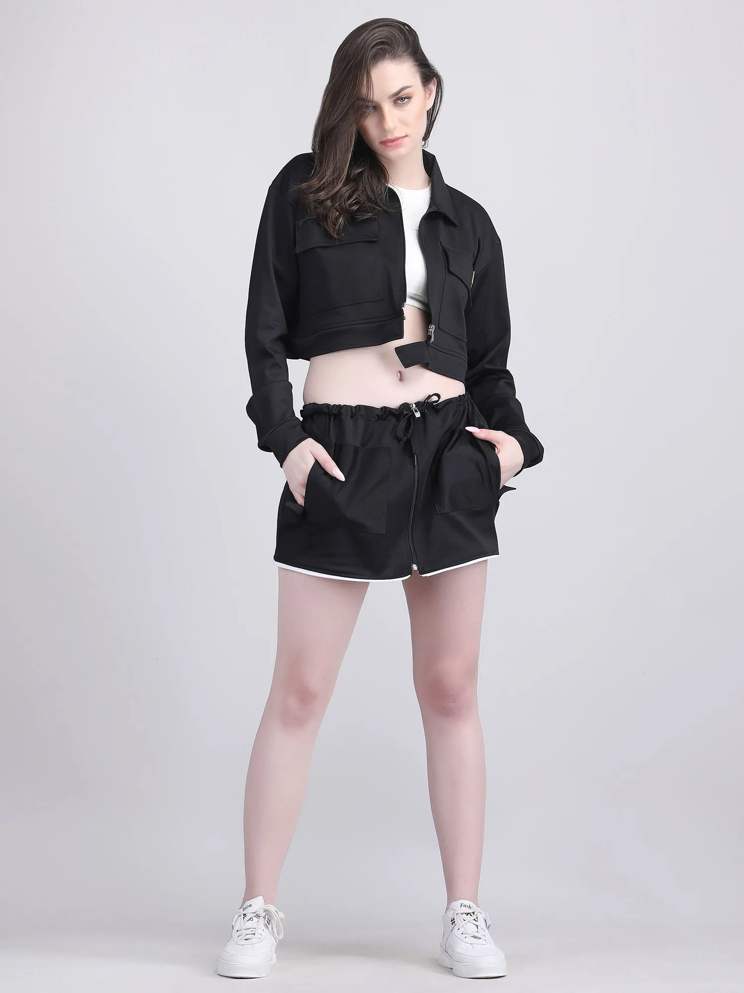 Women's 4-in-1 Convertible Jacket with Detachable Skirt